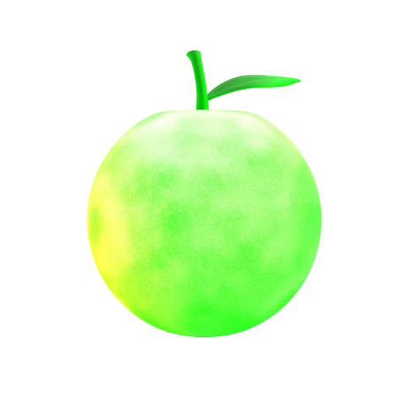 Grüner Apfel  3D Icon