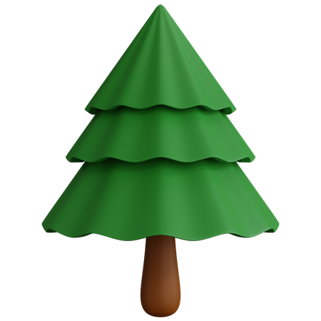 Grüner Baum  3D Icon