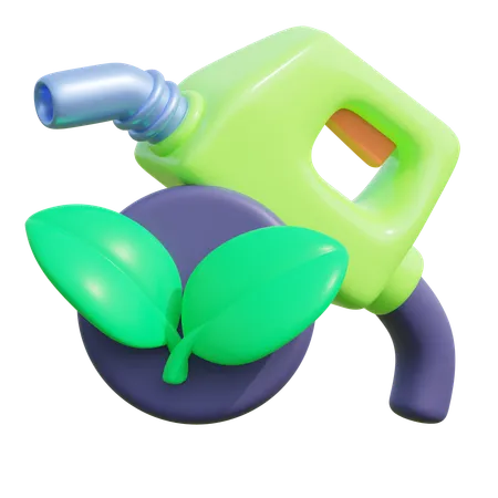 Grüner Kraftstoff  3D Icon