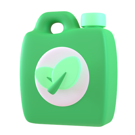 Grüner Kraftstoff  3D Icon