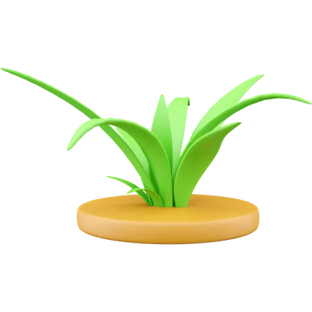 Grüner Rasen  3D Icon