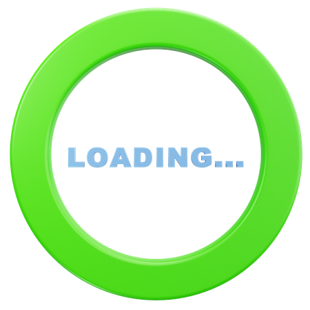 Grüner Ring  3D Icon