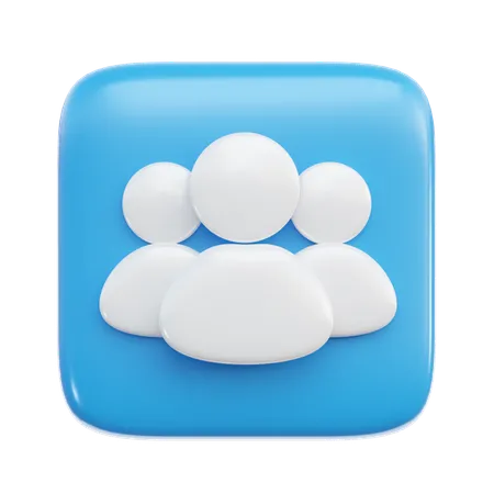 Icono De Grupo 3 D Que Se Puede Utilizar Para Diversos Fines Como Sitios Web Aplicaciones Moviles Presentaciones Y Otros 3D Icon