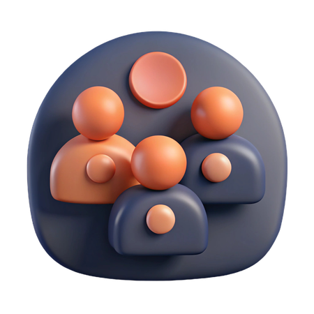 Conversa em grupo  3D Icon