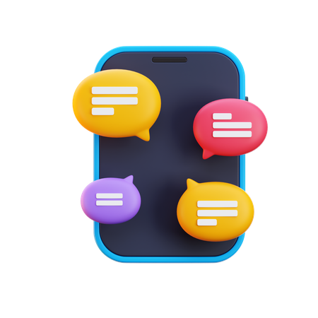 Conversa em grupo  3D Icon