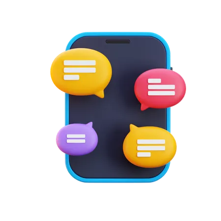 Conversa em grupo  3D Icon