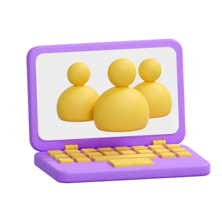 Grupo on-line  3D Icon