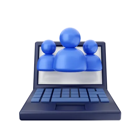 Grupo on-line  3D Icon