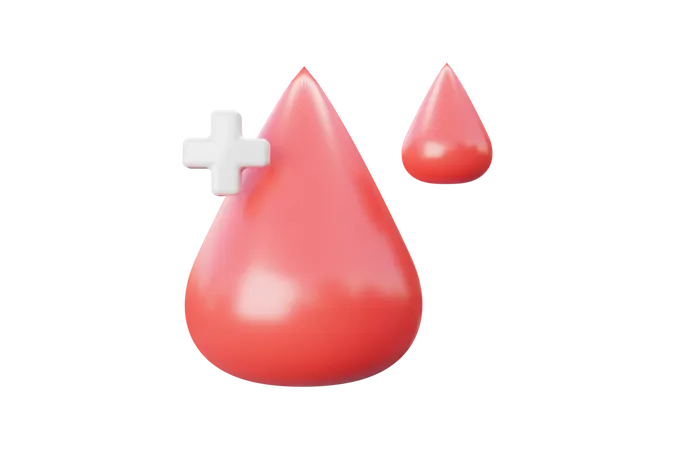 Grupo sanguíneo positivo  3D Icon