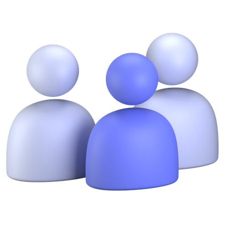 Gruppe  3D Icon