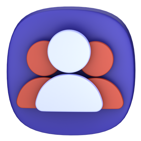 Gruppe  3D Icon