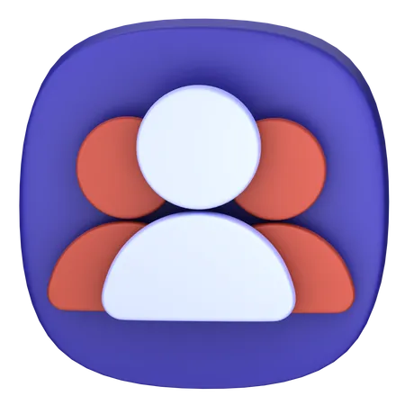 Gruppe  3D Icon