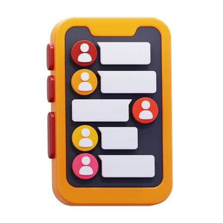 Gruppenchat  3D Icon