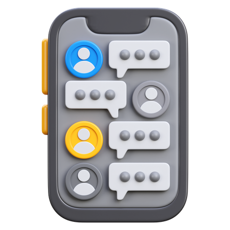 Gruppenchat  3D Icon