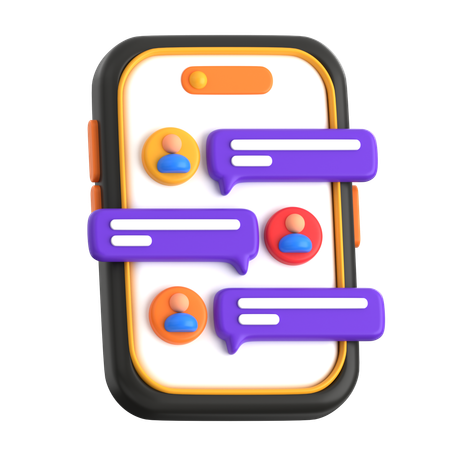 Gruppenchat  3D Icon