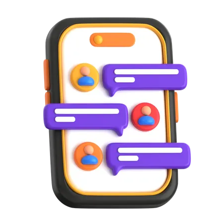 Gruppenchat  3D Icon