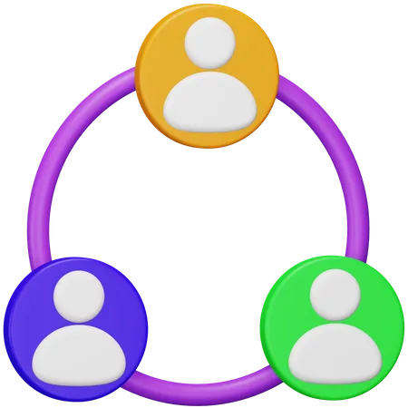 Gruppenchat  3D Icon