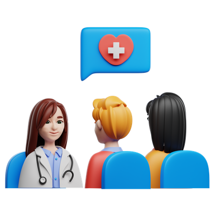 Gruppentherapie  3D Icon