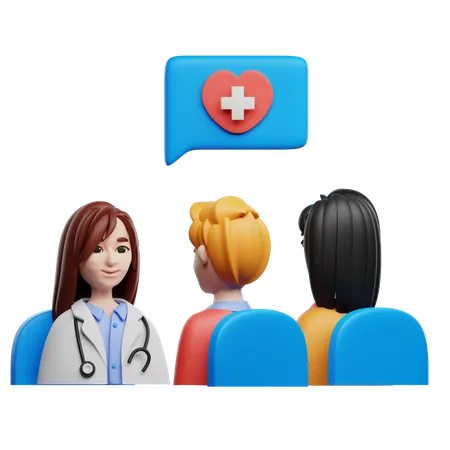 Gruppentherapie  3D Icon