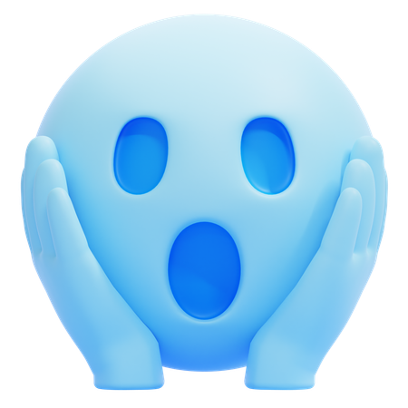 Gruseliger Emoji  3D Icon