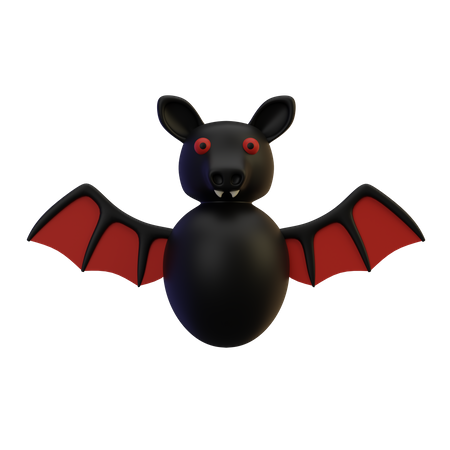 Gruselige Fledermaus  3D Icon