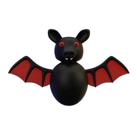 Gruselige Fledermaus  3D Icon