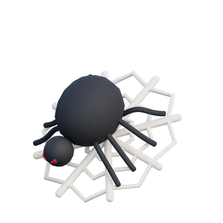 Gruselige Spinne  3D Illustration