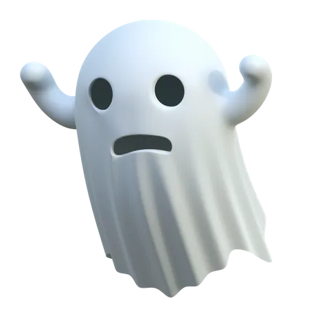 Gruselige Geister Halloween 3 D Symbol Abbildung 3D Icon