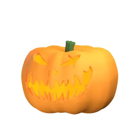 Gruseliger Kürbis Halloween  3D Icon