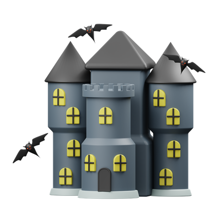 Gruseliges Haus  3D Icon