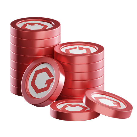 Gt Coin Stacks  3D Icon