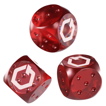 Gt Glass Dice Crypto  3D Icon