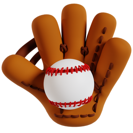 Guante De Béisbol Captura Deporte  3D Icon