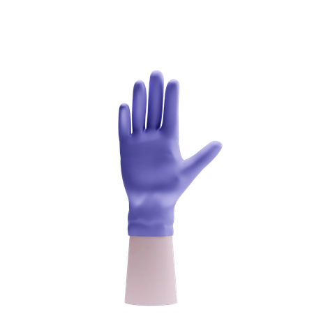 Guante de mano  3D Icon