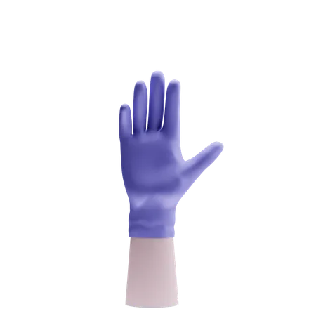 Guante de mano  3D Icon