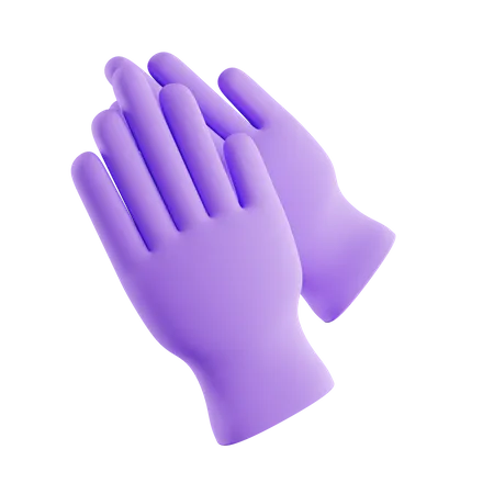 Guante de mano  3D Icon