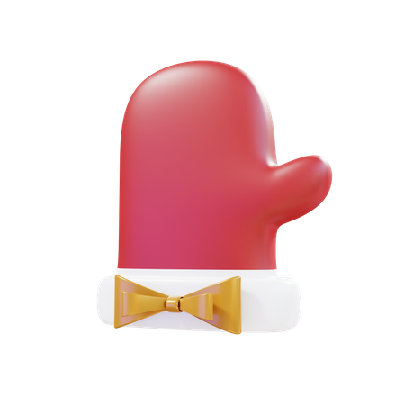 Guante de navidad  3D Icon