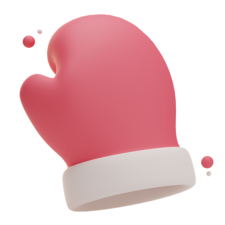 Guante de navidad  3D Icon