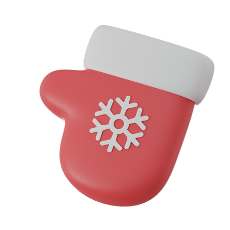 Guante de navidad  3D Icon