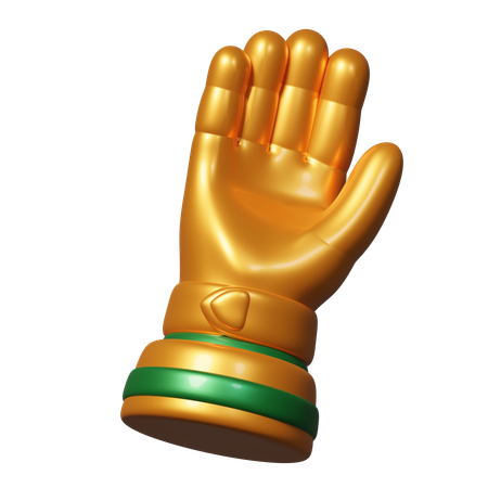 Guante de oro  3D Icon
