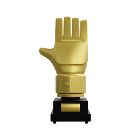 Guante de oro  3D Icon