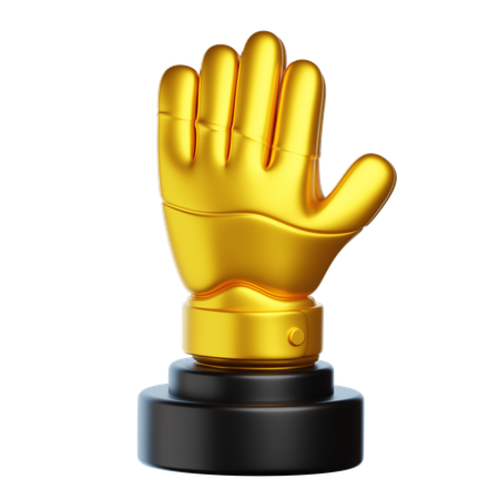 Guante de oro  3D Icon