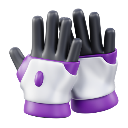 Guantes de astronauta  3D Icon