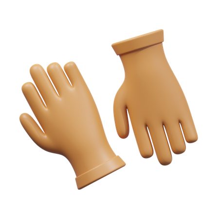 Guantes agrícolas  3D Icon