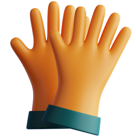 Guantes agrícolas  3D Icon