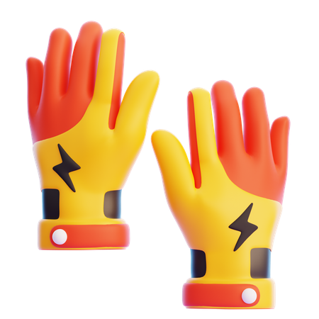 Guantes de carreras  3D Icon