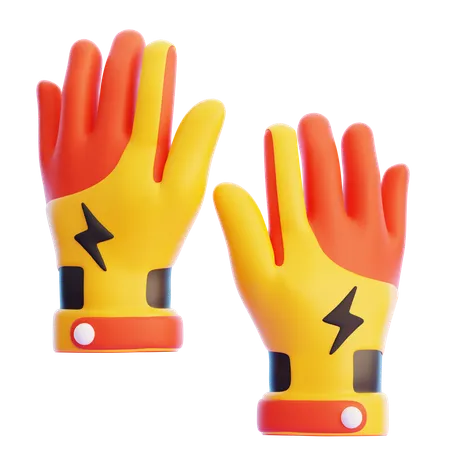 Guantes de carreras  3D Icon