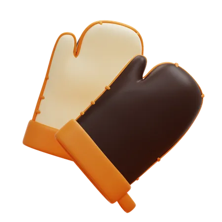 Guantes de cocina  3D Icon