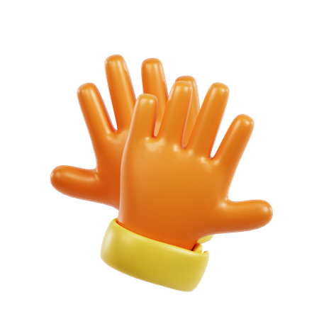 Guantes de goma  3D Icon