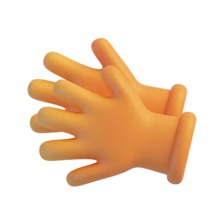 Guantes de goma  3D Icon